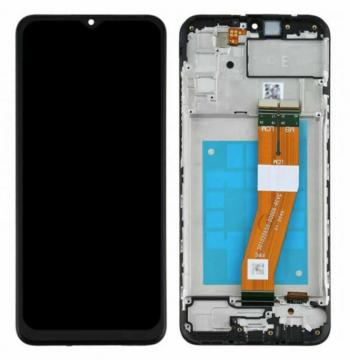 Original Écran Complet Vitre Tactile LCD Châssis SAMSUNG A04 (A045) Service Pack